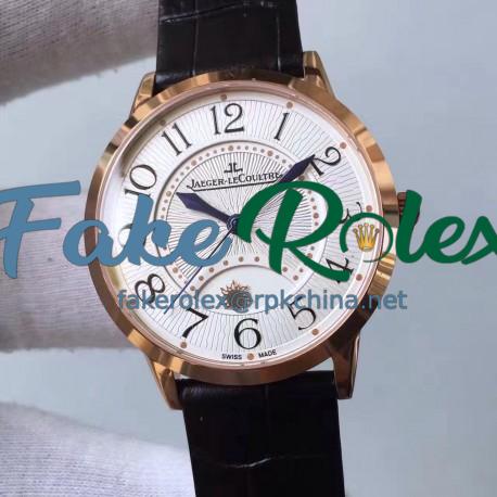 Replica Jaeger-LeCoultre Ladies Rendez-Vous Night & Day Large 3612420 38MM N Rose Gold White Dial Swiss 898D/1