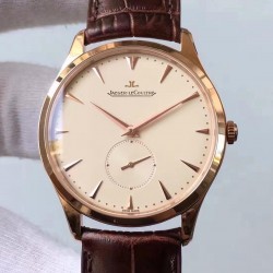 Replica Jaeger-LeCoultre Master Grande Ultra Thin Small Second 1352520 ZF Rose Gold Cream Dial Swiss Calibre 896