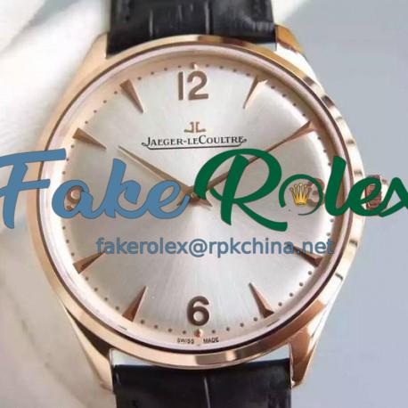 Replica Jaeger-LeCoultre Master Control 1833 Ultra Thin Q1348120 N Rose Gold Silver Dial Swiss Calibre 849