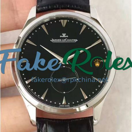 Replica Jaeger-LeCoultre Master Grande Ultra Thin Small Second 1358420 ZF Stainless Steel Black Dial Swiss Calibre 896