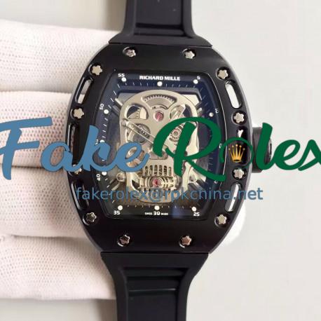 Replica Richard Mille RM052 SF PVD Skull & Black Dial Swiss M6T51