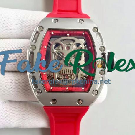 Replica Richard Mille RM052 SF Titanium Skull & Red Dial Swiss M6T51