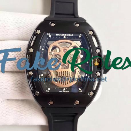 Replica Richard Mille RM052 SF PVD Gold Skull Dial Swiss M6T51