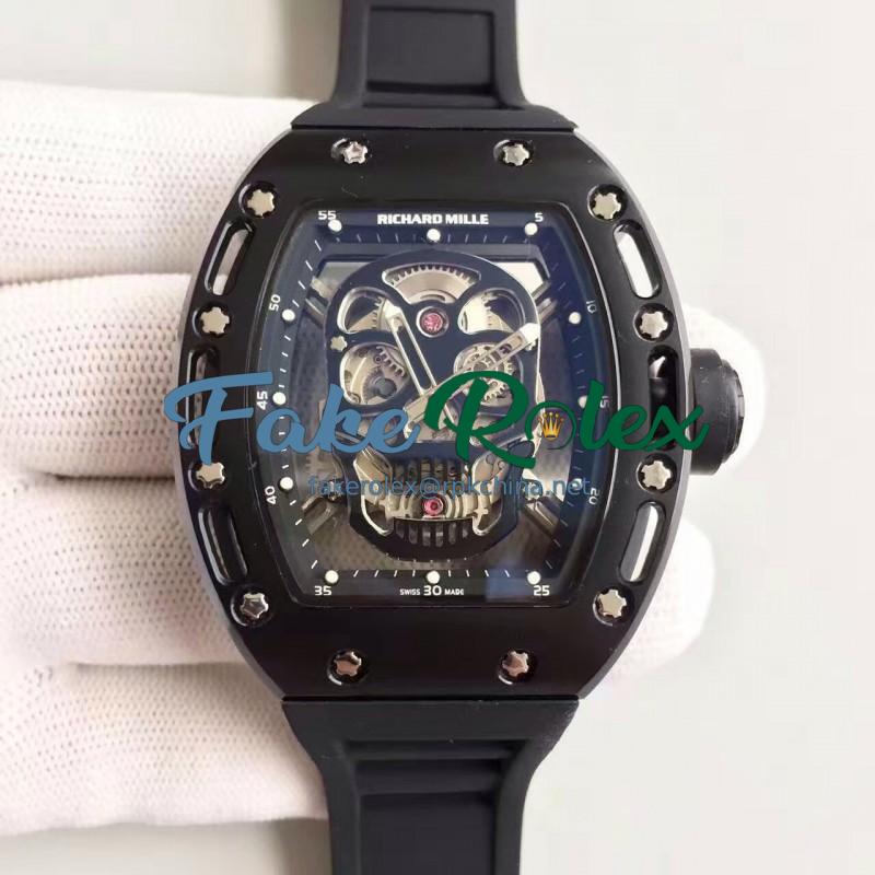 Replica Richard Mille RM052 SF PVD Silver Skull Dial Swiss M6T51