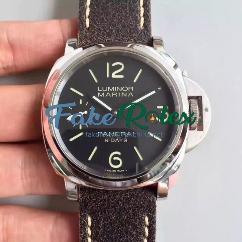 Replica Panerai Luminor Marina 8 Days PAM 510 ZF Stainless Steel Black Dial Swiss P5000