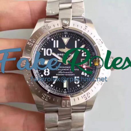 Replica Breitling Avenger II Seawolf A1733110/BC31/169A N Stainless Steel Black Dial Swiss 2836-2