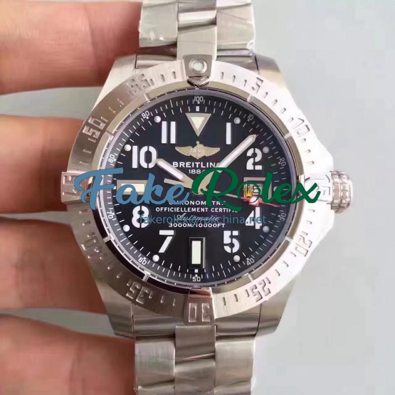 Replica Breitling Avenger II Seawolf A1733110/BC31/169A N Stainless Steel Black Dial Swiss 2836-2