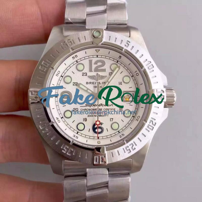 Replica Breitling Superocean Steelfish A1739010-B772-134A N Stainless Steel White Dial Swiss 2836-2