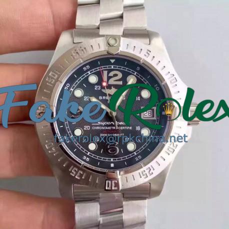 Replica Breitling Superocean Steelfish A1739010-B772-134A N Stainless Steel Black Dial Swiss 2836-2