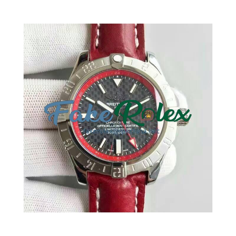 Replica Breitling Avenger II GMT A3239011/BC35/433X/A20BA.1 N Stainless Steel Carbon Fiber Dial Swiss 2836-2