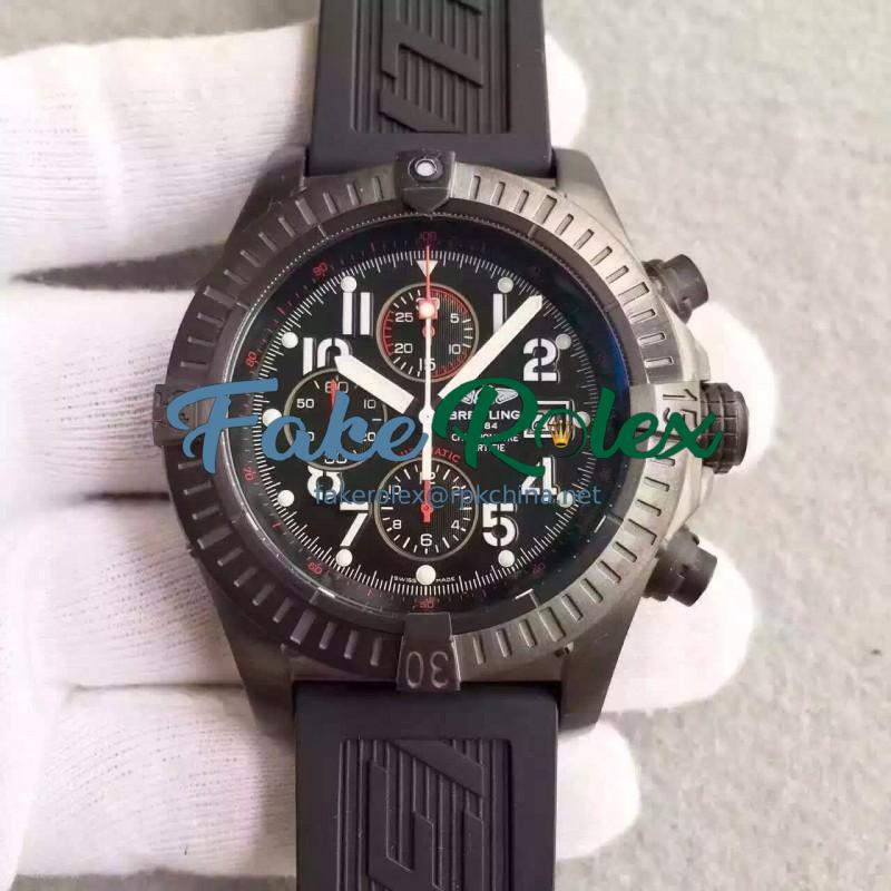 Replica Breitling Super Avenger Limited Edition M13370 N PVD Black Dial Swiss 7750