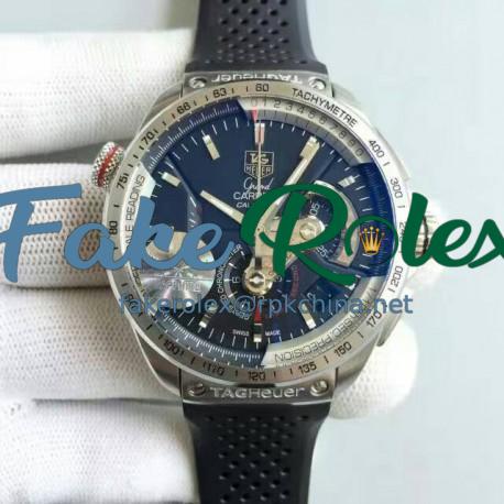 Replica Tag Heuer Grand Carrera Calibre 36 RS Chronograph CAV5115.FT6019 V6 Stainless Steel Black Dial Swiss 7750