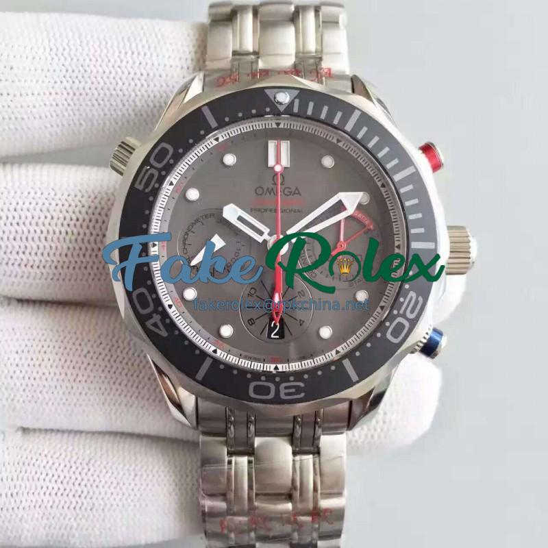 Replica Omega Seamaster Diver 300M Chronograph 212.92.44.50.99.001 N Stainless Steel Grey Dial Swiss 7753