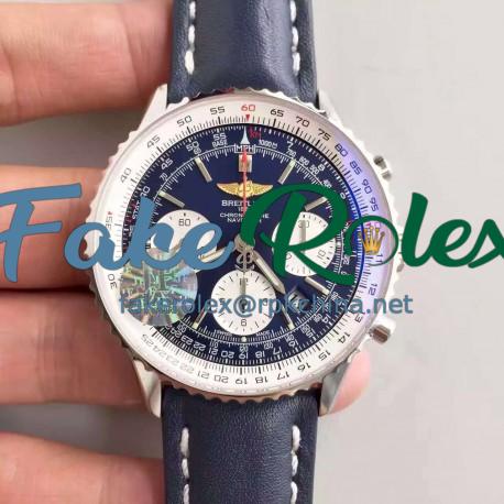 Replica Breitling Navitimer 01 AB012012/BB01/437X/A20BA.1 JF Stainless Steel Blue Dial Swiss 7750