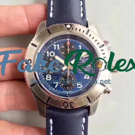 Replica Breitling Superocean Chronograph Steelfish A13341C3/C893/227X/A20BASA.1 N Stainless Steel Blue Dial Swiss 7750