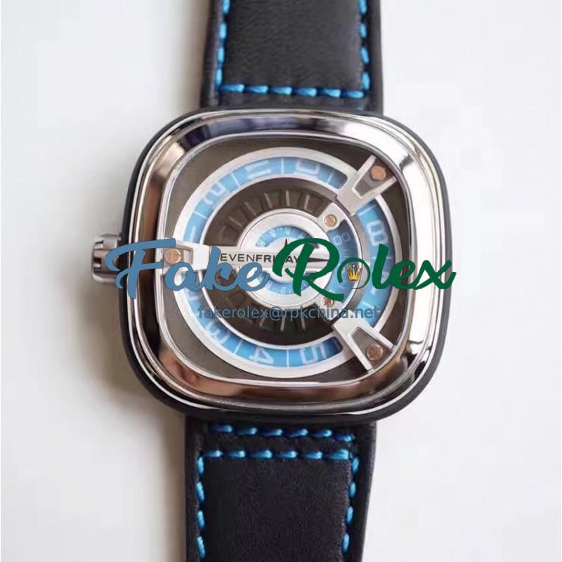 Replica SevenFriday M Series M1/05 PVD Blue Dial Miyota 8215