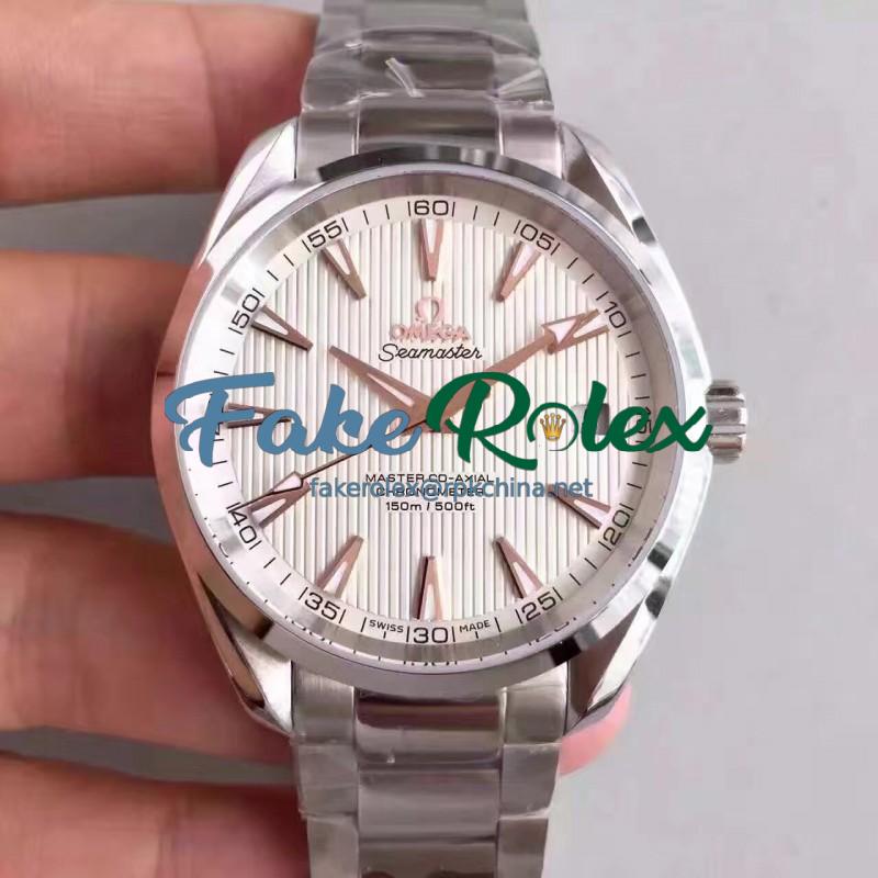 Replica Omega Seamaster Aqua Terra 150M Master Co-Axial 231.13.42.21.02.003 KW Stainless Steel White Dial Swiss 8500