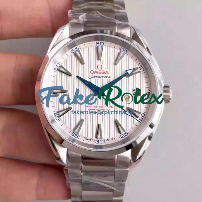 Replica Omega Seamaster Aqua Terra 150M Captain’s Watch Ryder Cup 231.10.42.21.02.002 KW Stainless Steel White Dial Swiss 8500