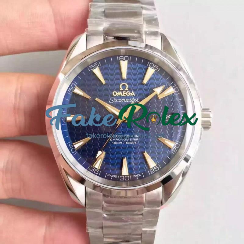 Replica Omega Seamaster Aqua Terra 150M Master Co-Axial 231.10.42.21.03.004 KW Stainless Steel Blue Dial Swiss 8500