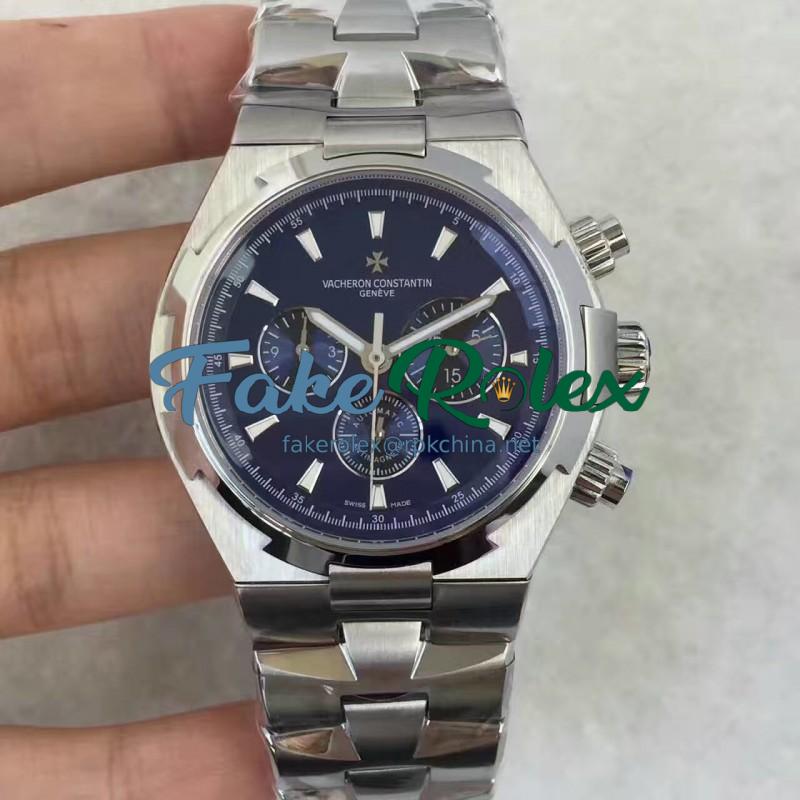 Replica Vacheron Constantin Overseas Chronograph Stainless Steel Blue Dial Swiss 7750