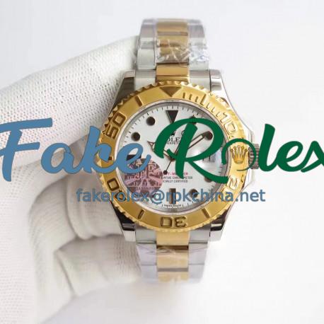 Replica Rolex Yacht-Master 40 116622 JF Stainless Steel & Yellow Gold White Dial Swiss 3135