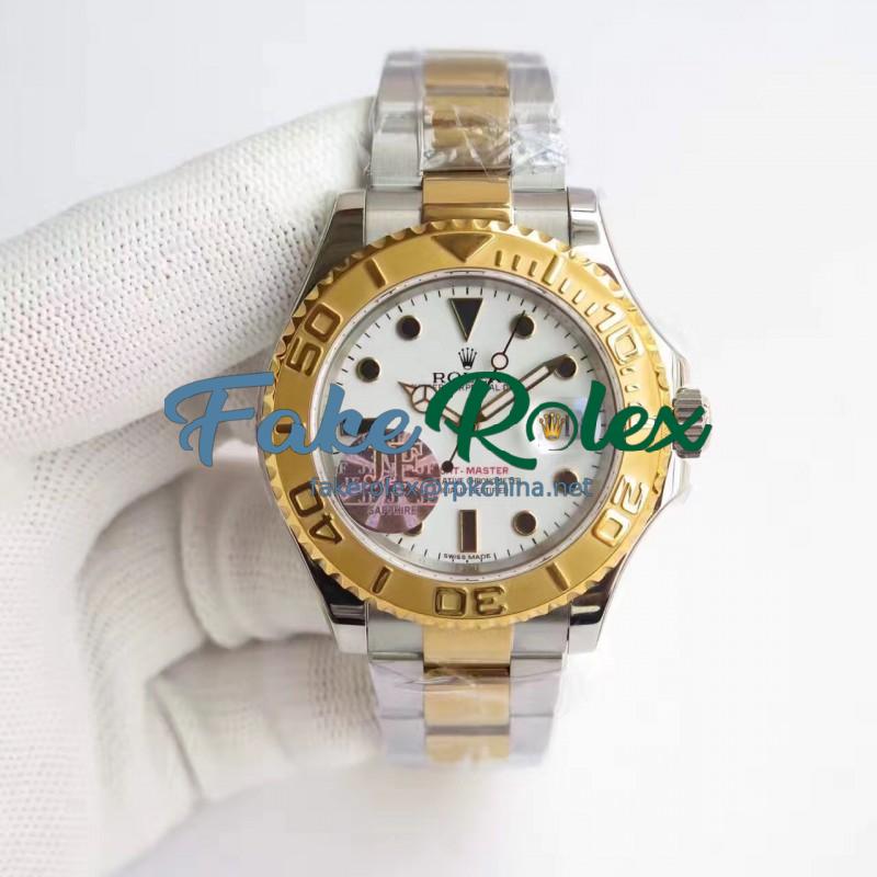 Replica Rolex Yacht-Master 40 116622 JF Stainless Steel & Yellow Gold White Dial Swiss 3135