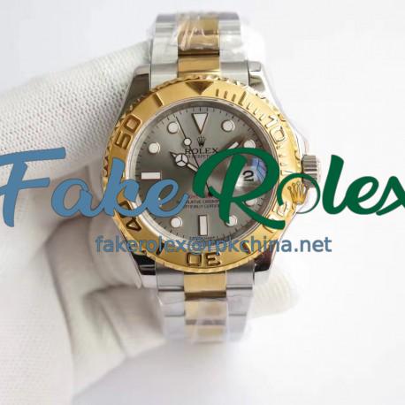 Replica Rolex Yacht-Master 40 116622 JF Stainless Steel & Yellow Gold Anthracite Dial Swiss 3135