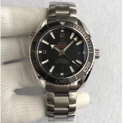 Replica Omega Seamaster Planet Ocean 42MM Stainless Steel Black Dial Swiss 8500