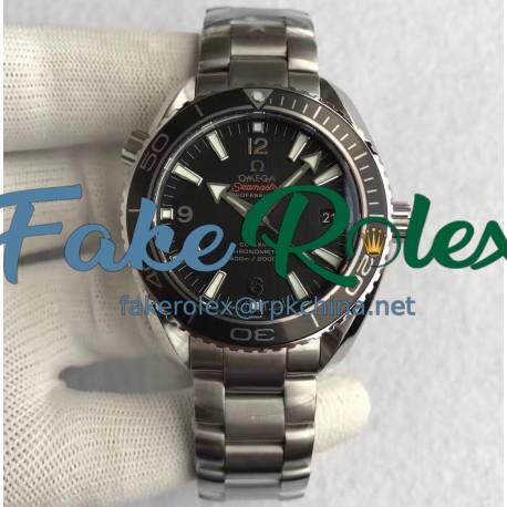 Replica Omega Seamaster Planet Ocean 42MM Stainless Steel Black Dial Swiss 8500