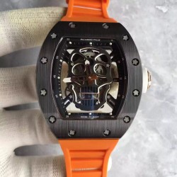 Replica Richard Mille RM052 KV Black Ceramic Black Skull Dial M6T51