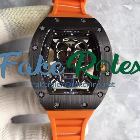 Replica Richard Mille RM052 KV Black Ceramic Black Skull Dial M6T51