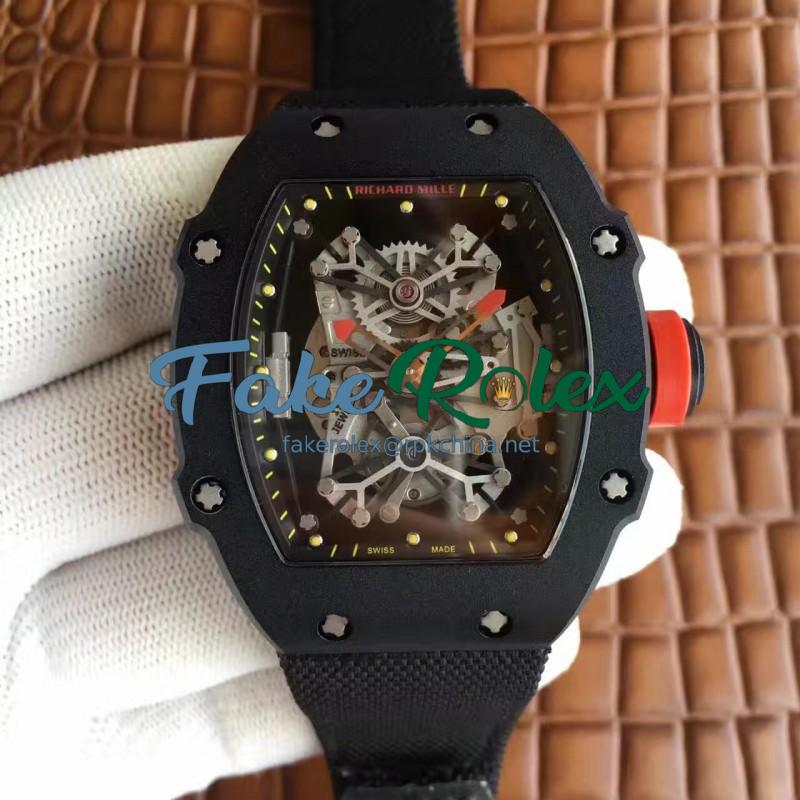 Replica Richard Mille RM27-01 Rafael Nadal PVD Black Dial M9015