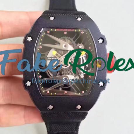 Replica Richard Mille RM27-02 Black Ceramic Black & Skeleton Dial M9015