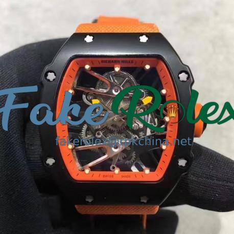 Replica Richard Mille RM27-02 PVD Orange & Skeleton Dial M9015