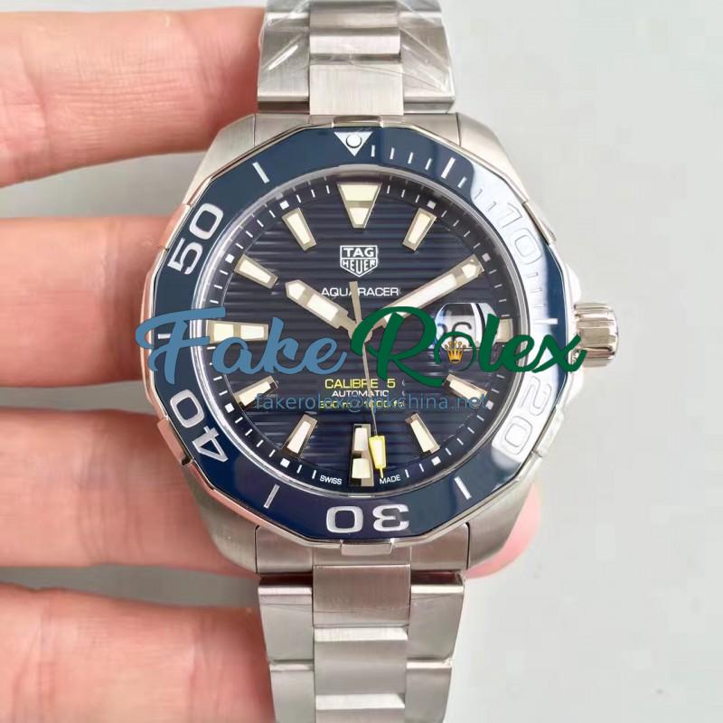 Replica Tag Heuer Aquaracer Calibre 5 WAY201B.BA0927 MK Stainless Steel Blue Dial Swiss 2824-2