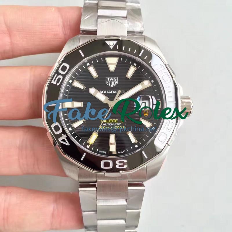 Replica Tag Heuer Aquaracer Calibre 5 WAY201A.BA0927 MK Stainless Steel Black Dial Swiss 2824-2