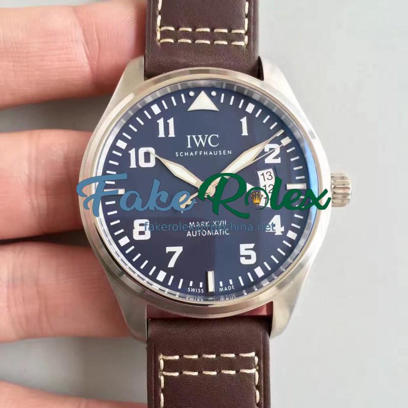 Replica IWC Pilot Mark XVII Le Petit Prince IW326501 MK Stainless Steel Blue Dial Swiss 2892