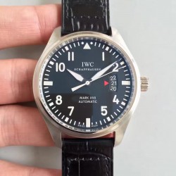 Replica IWC Pilot Mark XVII IW326504 MK Stainless Steel Black Dial Swiss 2892