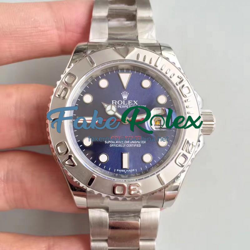 Replica Rolex Yacht-Master 40 116622 EW Stainless Steel Blue Dial Swiss 3135