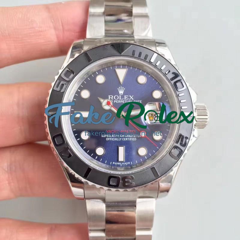 Replica Rolex Yacht-Master 40 116622 EW Stainless Steel Blue Dial Swiss 3135