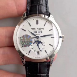 Replica Patek Philippe Annual Calendar 5396G KM Stainless Steel White Dial Swiss 324S