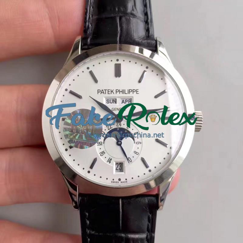 Replica Patek Philippe Annual Calendar 5396G KM Stainless Steel White Dial Swiss 324S