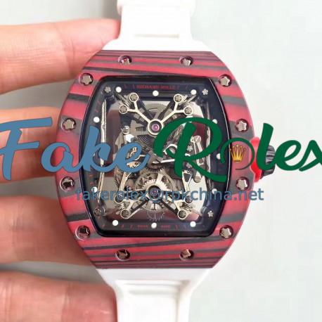 Replica Richard Mille RM50-27-01 NTPT KV Red Forged Carbon Black & Skeleton Dial M9015