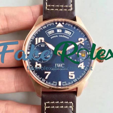 Replica Iwc Big Pilot Annual Calendar Le Petit Prince IW502701 YL Rose Gold Blue Dial Swiss 52850