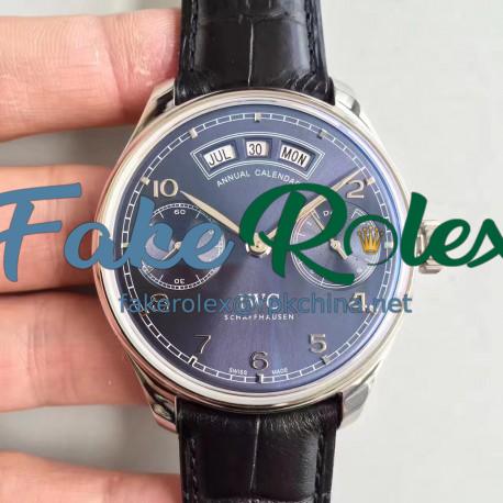 Replica IWC Portugieser Annual Calendar IW503502 YL Stainless Steel Blue Dial Swiss 52850