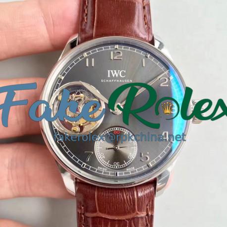 Replica IWC Portugieser Tourbillon IW546301 AZ Stainless Steel Anthracite Dial Swiss Caliber 65192