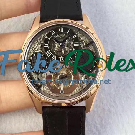 Replica Zenith El Primero Tourbillon BP Rose Gold Skeleton Dial Swiss Tourbillon