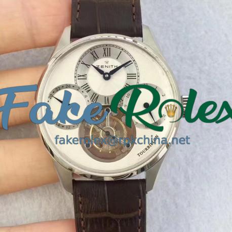 Replica Zenith El Primero Tourbillon BP Stainless Steel White Dial Swiss Tourbillon