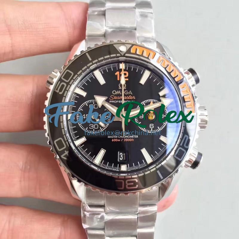 Replica Omega Seamaster Planet Ocean 600M Chronograph 215.30.46.51.01.002 JH Stainless Steel Black Dial Swiss 9900