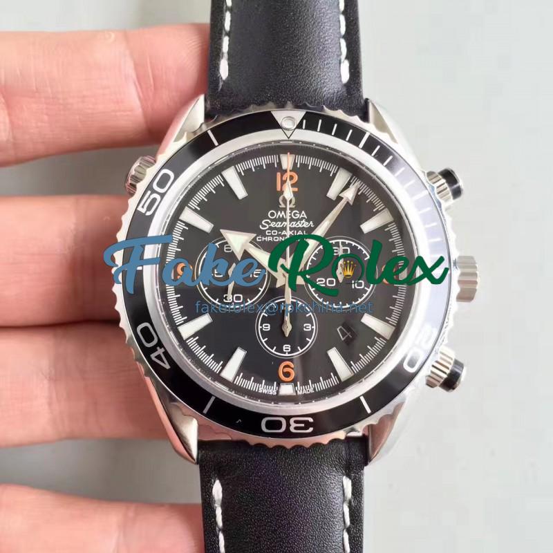 Replica Omega Seamaster Planet Ocean 600 M Co-Axial Chronograph 2210.51.00 N Stainless Steel Black Dial Swiss ETA 7750